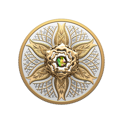 Dancing Ammolite: Elements of Nature Earth Fine Silver Coin Canada 2025