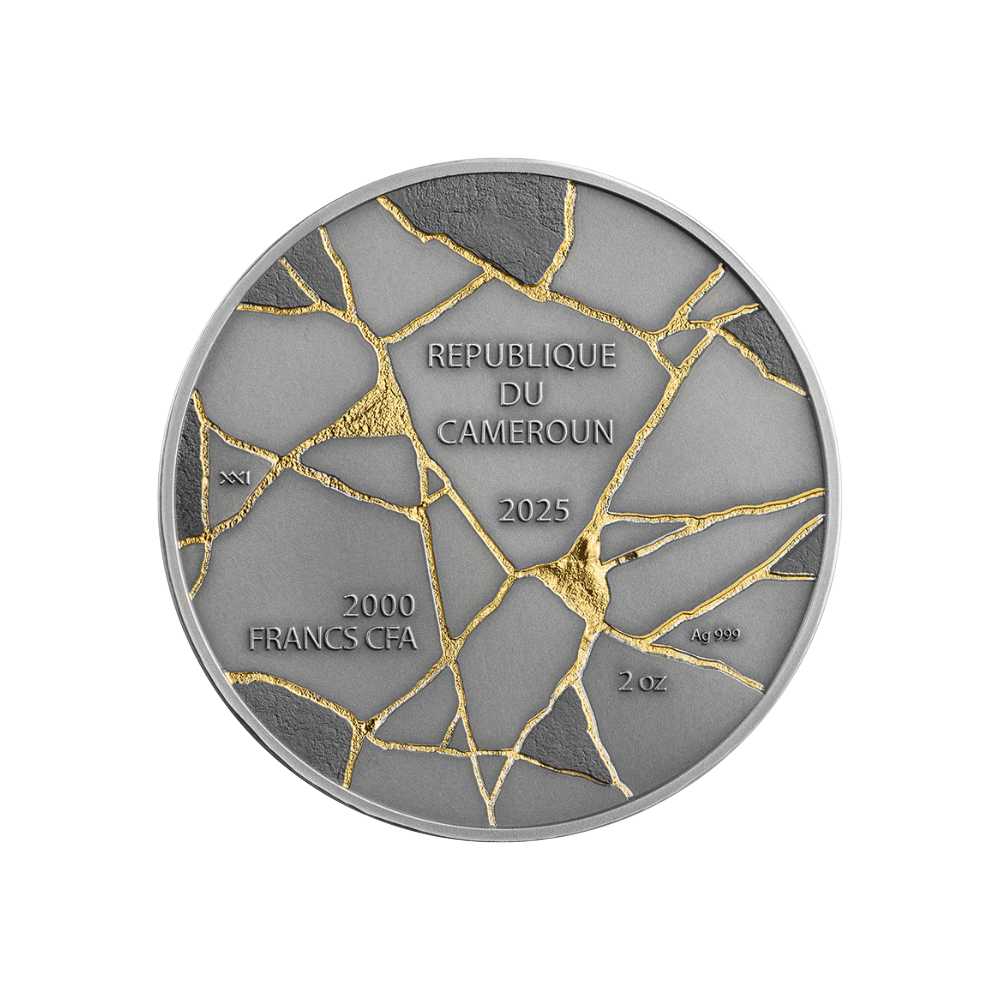 David Kintsugi Art 2 Oz Silver Coin 2025