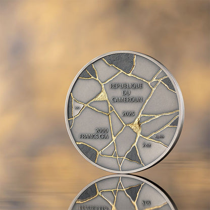 David Kintsugi Art 2 Oz Silver Coin 2025- PARTHAVA COIN