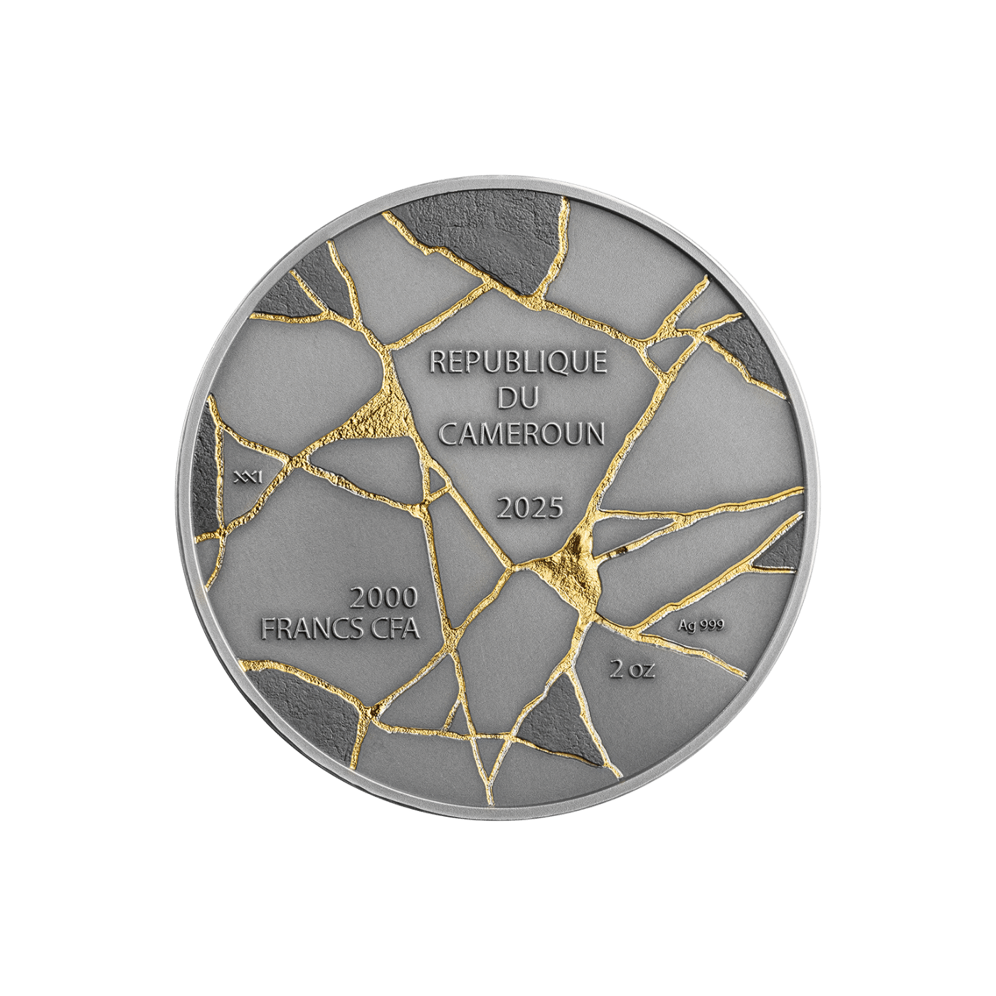 David Kintsugi Art 2 Oz Silver Coin 2025 - Mint XXI
