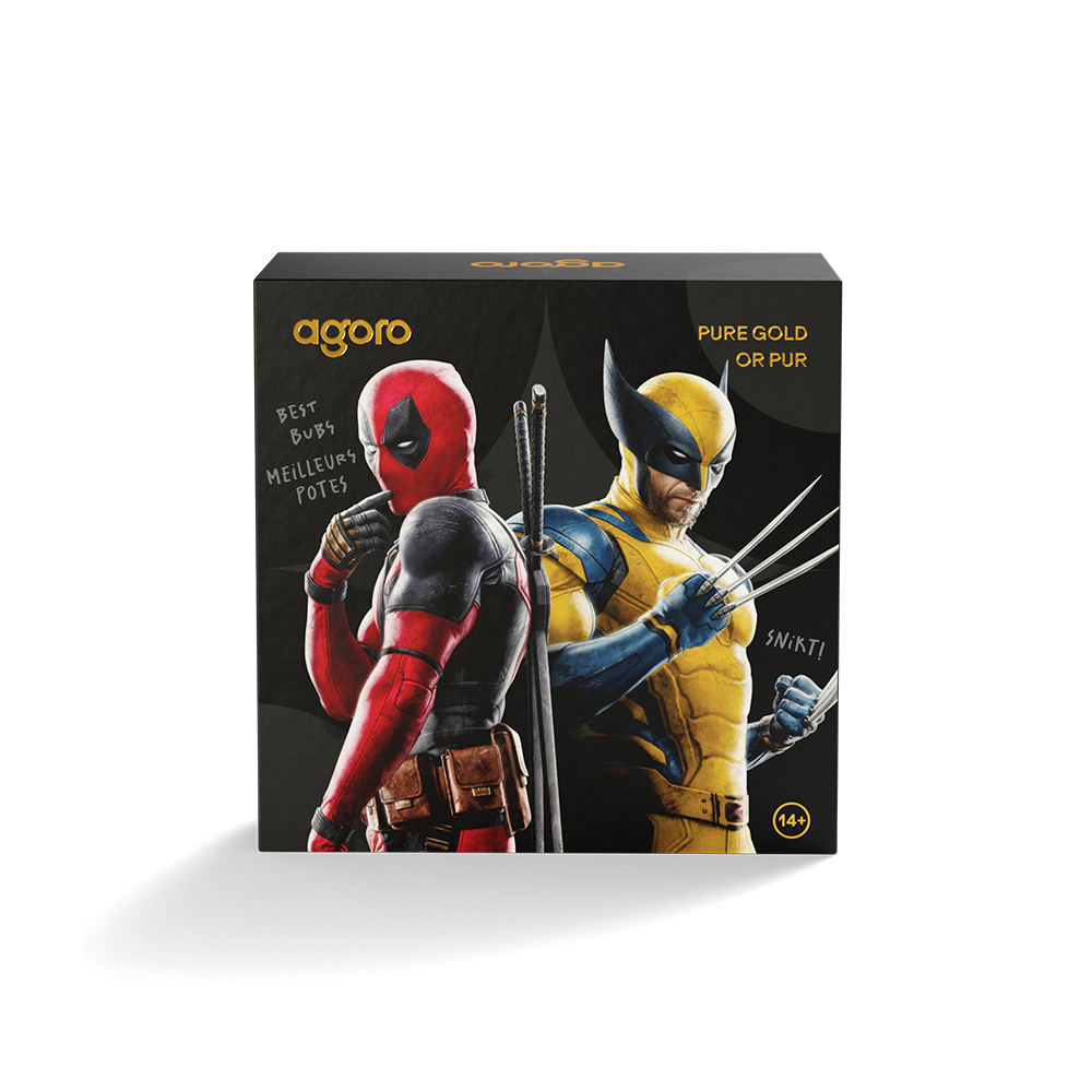 Deadpool & Wolverine 1/4 Oz Pure Gold Collectible 2026 Royal Canadian Mint X agoro