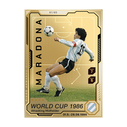 Diego Maradona Precious Collector Coin Cards MDM