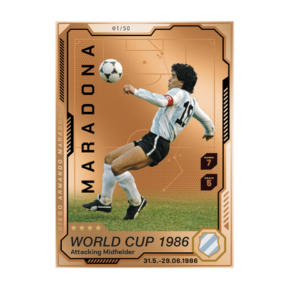 Diego Maradona Precious Collector Coin Cards MDM