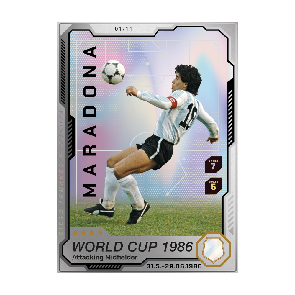 Diego Maradona Precious Collector Coin Cards MDM