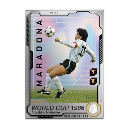 Diego Maradona Precious Collector Coin Cards MDM