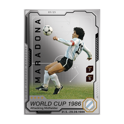 Diego Maradona Precious Collector Coin Cards MDM