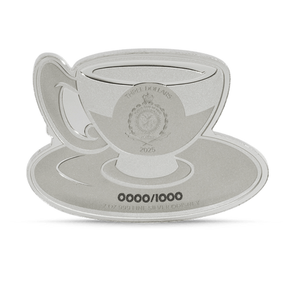 Disney Alice in Wonderland Mad Hatter's Tea Party Silver Coin - PARTHAVA COIN