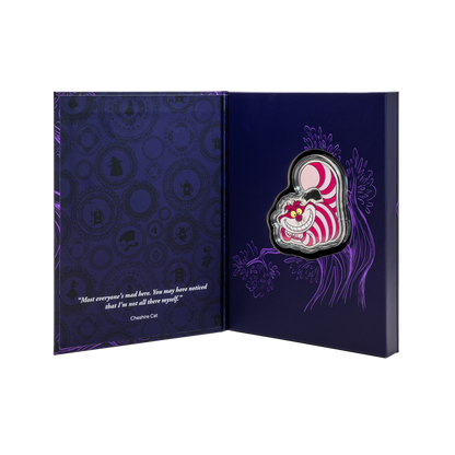 CHESHIRE CAT Disney Alice in Wonderland 2 Oz Silver Coin $3 Niue 2025 - PARTHAVA COIN