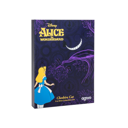 CHESHIRE CAT Disney Alice in Wonderland 2 Oz Silver Coin $3 Niue 2025 - PARTHAVA COIN