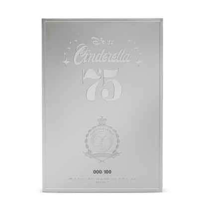 Disney Princess Cinderella 75th Anniversary 10 Oz Poster Coin - obverse Agoro By New Zealand Mint