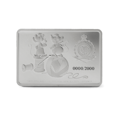Disney Cinderella 75th Anniversary Jaq & Gus Silver Coin - PARTHAVA COIN