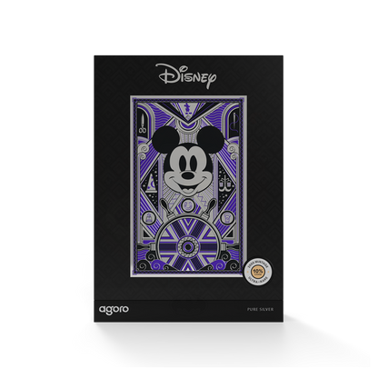 Mickey Mouse: Art Deco Silver Collectible Foil Agoro