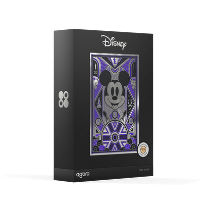 Mickey Mouse: Art Deco Silver Collectible Foil Agoro