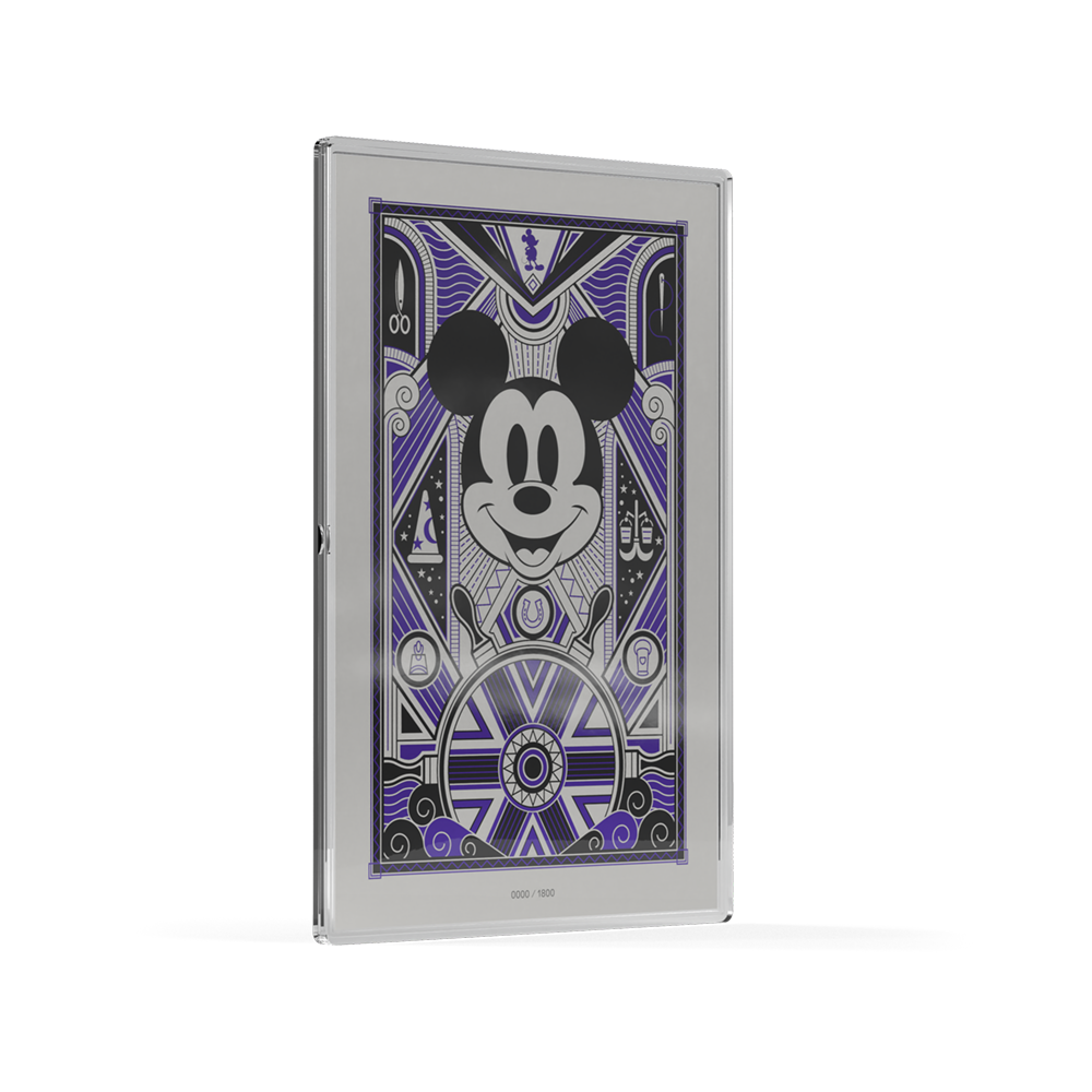 Mickey Mouse: Art Deco Silver Collectible Foil Agoro