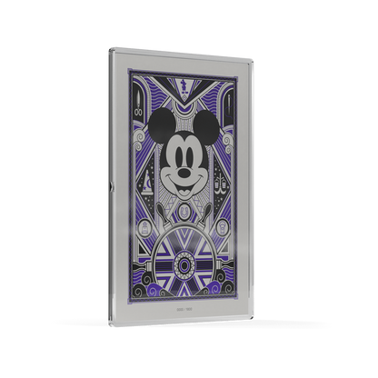 Mickey Mouse: Art Deco Silver Collectible Foil Agoro