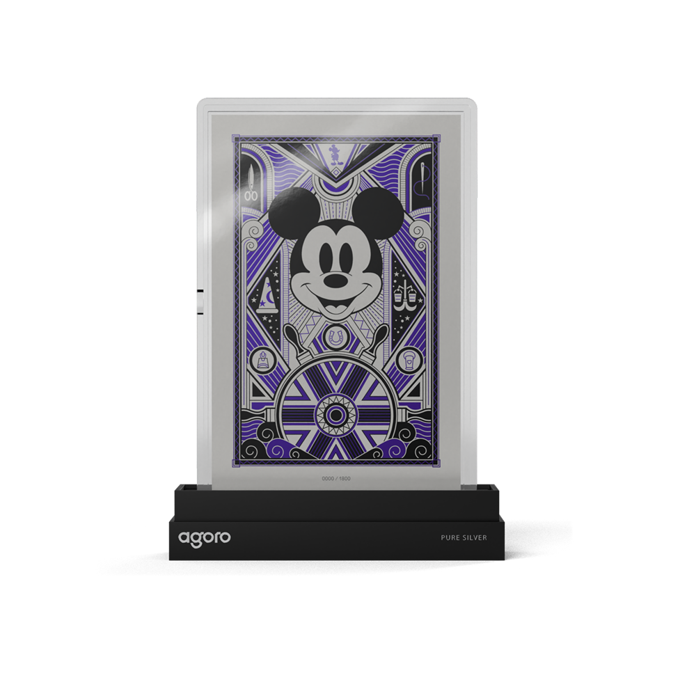 Mickey Mouse: Art Deco Silver Collectible Foil Agoro