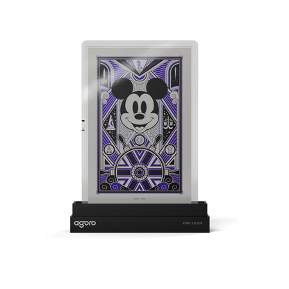 Mickey Mouse: Art Deco Silver Collectible Foil Agoro