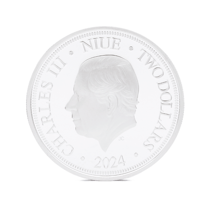 RAPUNZEL Disney Princess 1 Oz Silver Coin $2 Niue 2024 - PARTHAVA COIN