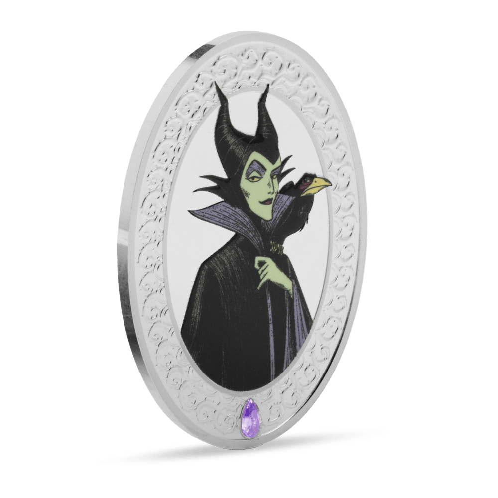Disney Villains Maleficent Silver Coin reverse - Agoro New Zealand Mint