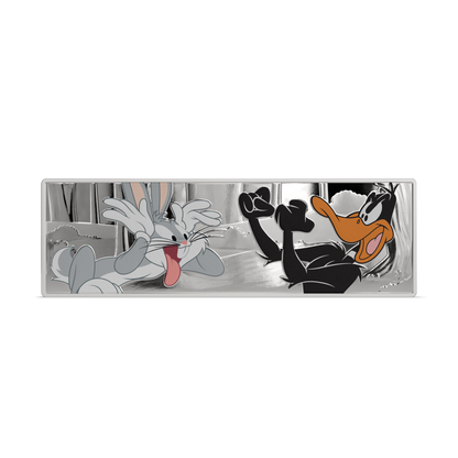 Looney Tunes™ Bugs Bunny & Daffy Duck Silver Coin AGORO