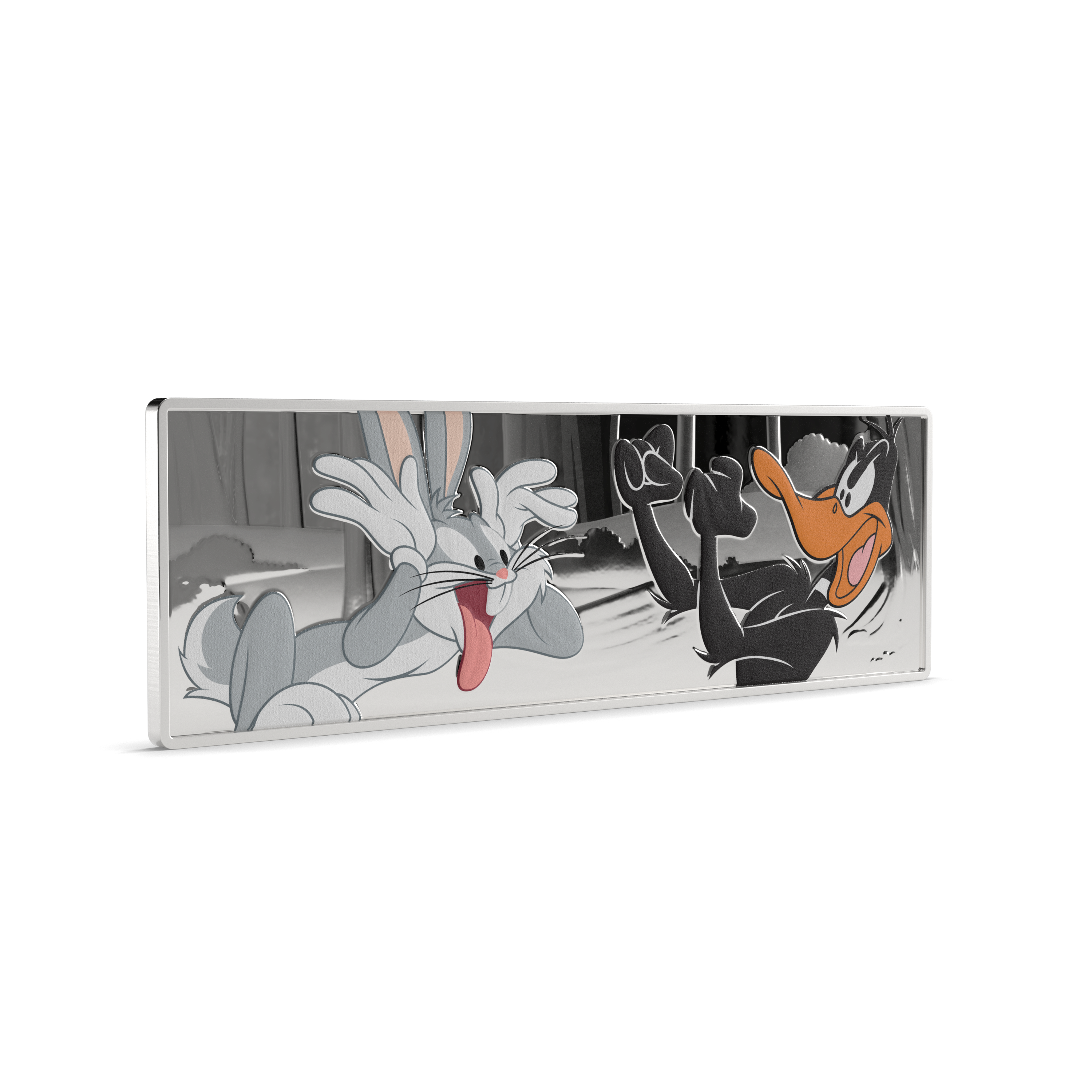 Looney Tunes™ Bugs Bunny & Daffy Duck Silver Coin AGORO