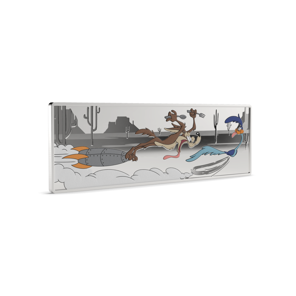 Looney Tunes™ Wile E. Coyote & Road Runner Silver Coin AGORO