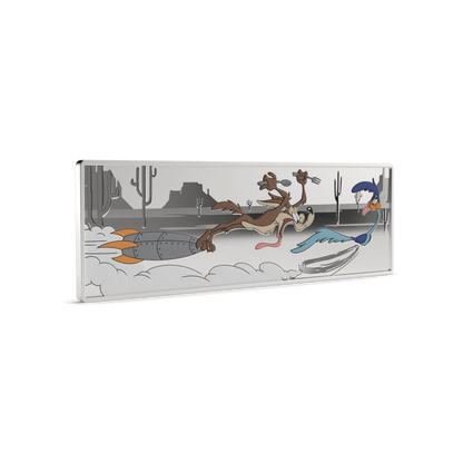 Looney Tunes™ Wile E. Coyote & Road Runner Silver Coin AGORO