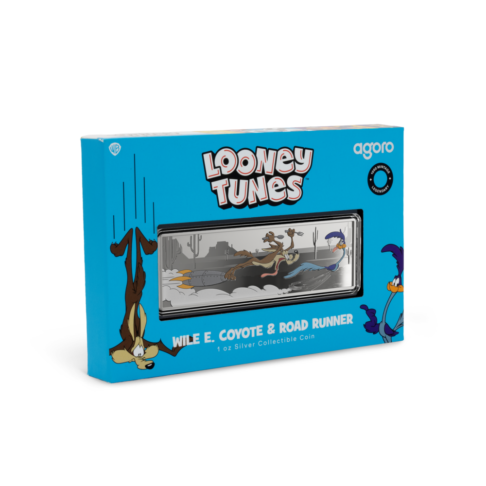 Looney Tunes™ Wile E. Coyote & Road Runner Silver Coin AGORO
