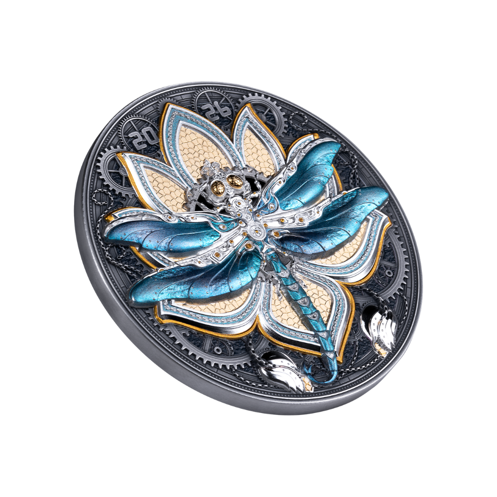 Dragonfly Steambeasts 5 Oz Silver Coin 2026 MDM