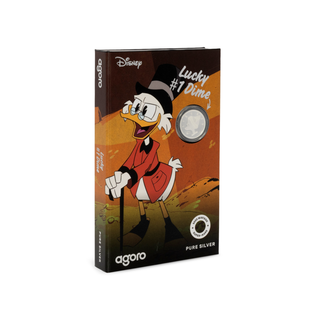 Scrooge McDuck Lucky #1 Dime Pure Silver Collectibles AGORO