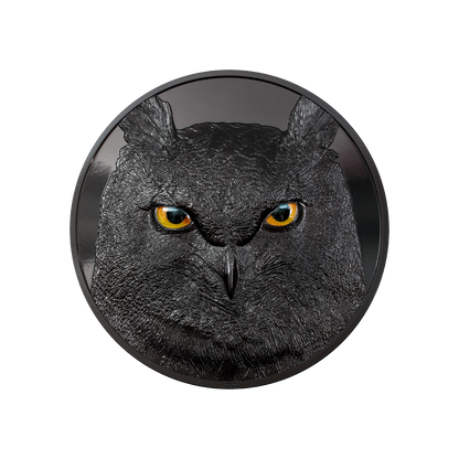 EAGLE OWL Hunters by Night 1 Kg Kilo Silver Coin $50 Palau 2022