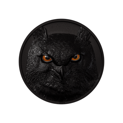 EAGLE OWL Hunters by Night 2 Oz Silver Coin $10 Palau 2021