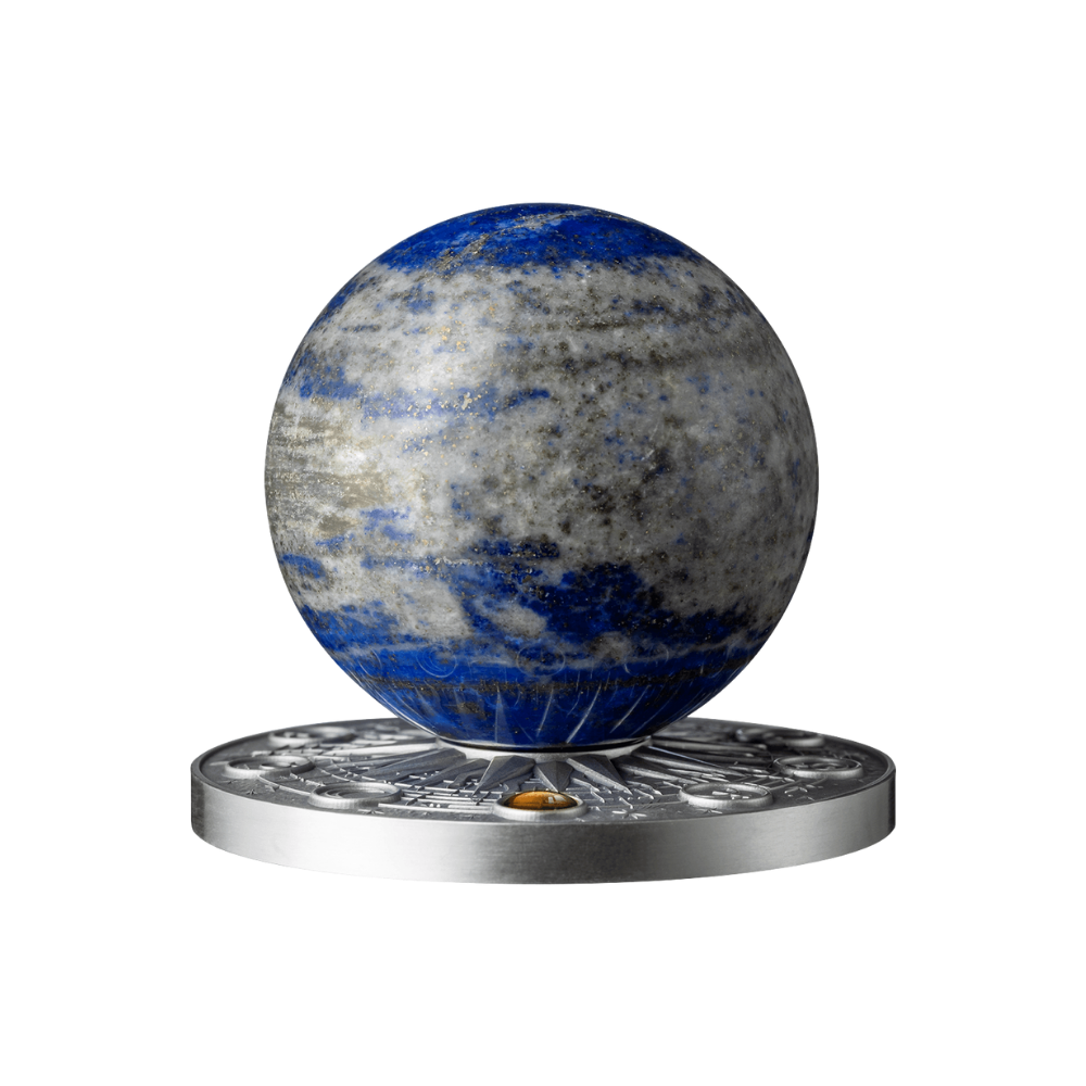 EARTH Solar System 2 Oz Silver Coin 10 Cedis Ghana 2024