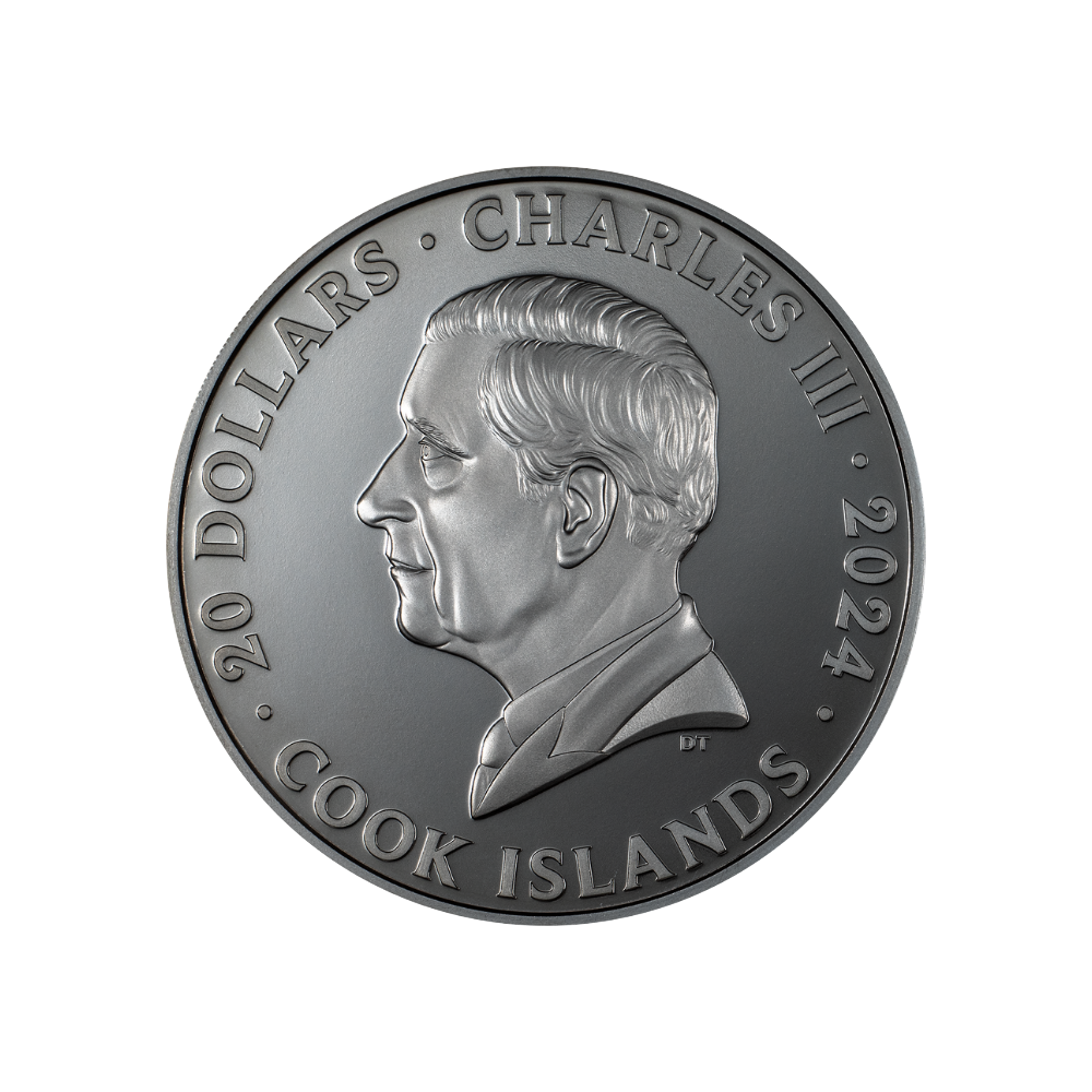 EDDIE Iron Maiden Best of Eddie 3 Oz Silver Coin $20 Cook Islands 2024