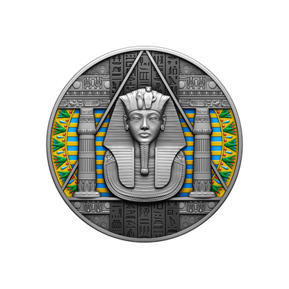 EGYPTIAN Ancient Civilizations 2 Oz Silver Coin 2000 Francs Cameroun 2024