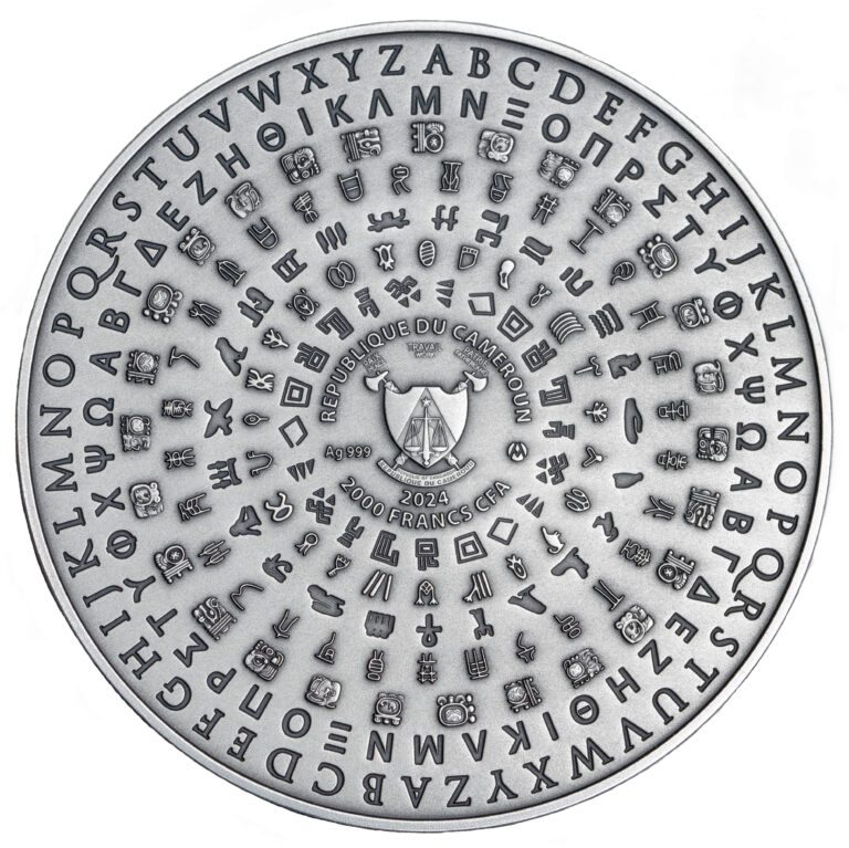 EGYPTIAN Ancient Civilizations 2 Oz Silver Coin 2000 Francs Cameroun 2024 - PARTHAVA COIN