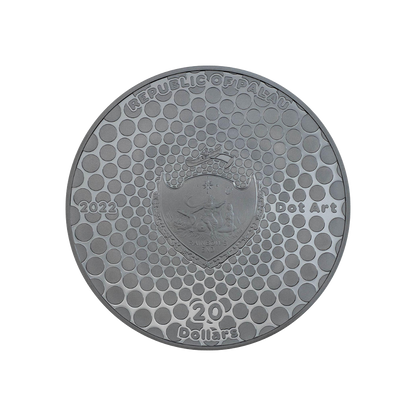 EGYPT PYRAMID Dot Art 3 Oz Silver Coin $20 Palau 2022