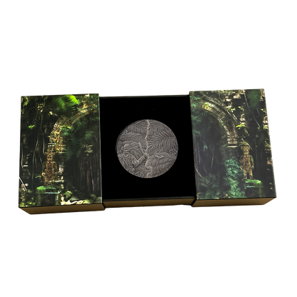 EL DORADO Sliding Door Technique 5 Oz Silver Coin $5 Barbados 2024