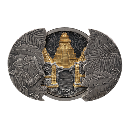 EL DORADO Sliding Door Technique 5 Oz Silver Coin $5 Barbados 2024