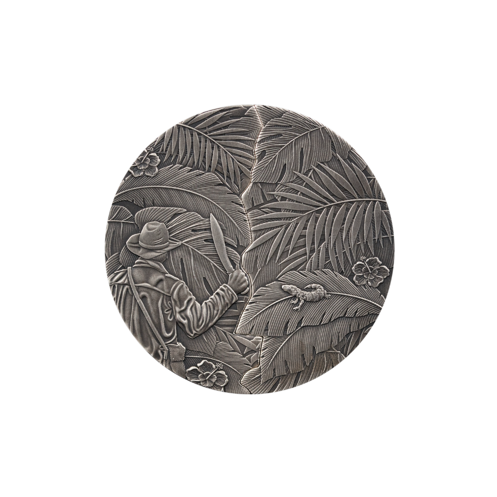 EL DORADO Sliding Door Technique 5 Oz Silver Coin $5 Barbados 2024