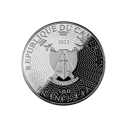 ELEPHANT Lucky Charm Silver Coin 500 Francs Cameroon 2023