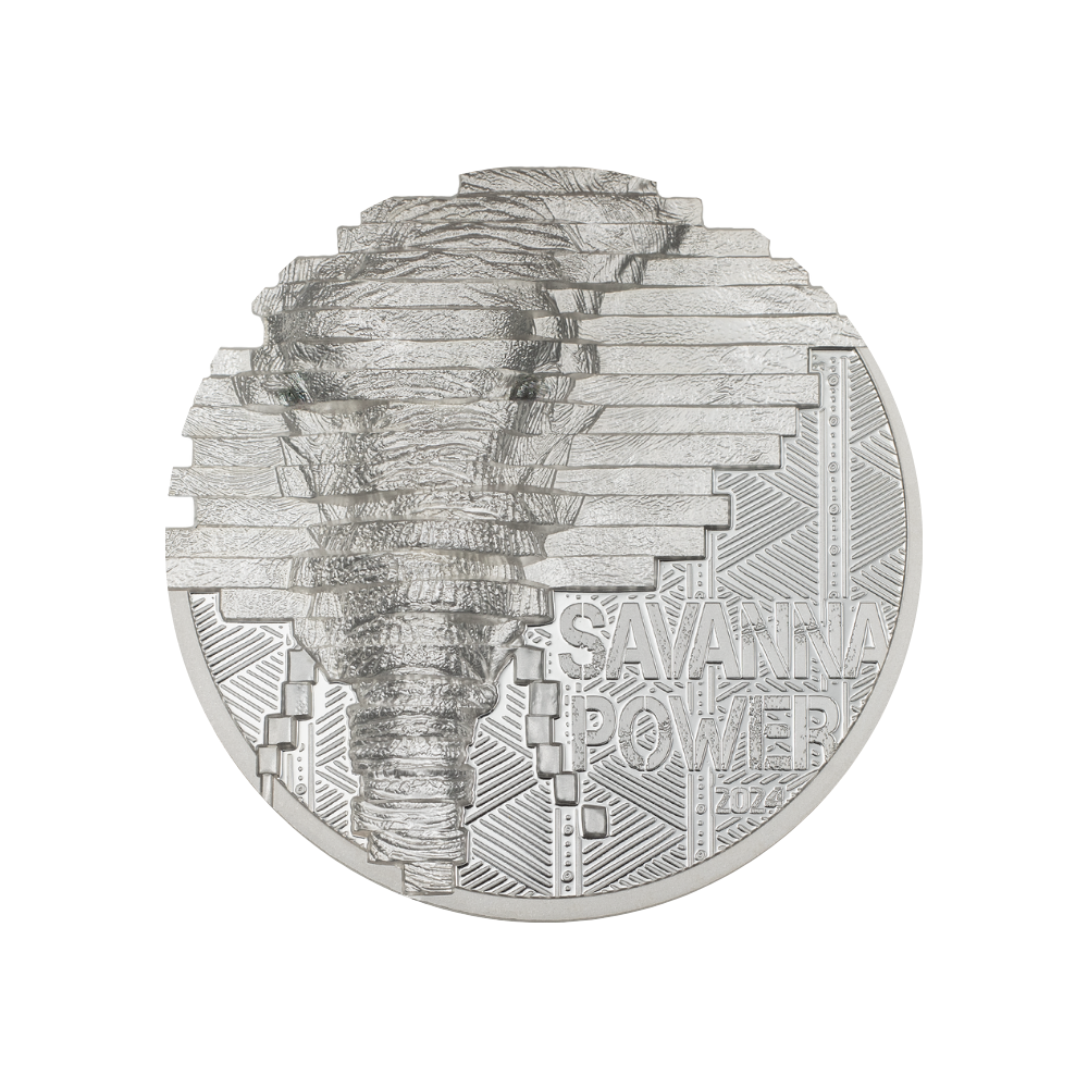 ELEPHANT Reconstruction 2 Oz Silver Coin $10 Cook Islands 2024
