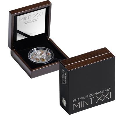 Erato & PolyhymniaThe Nine Muses 2 Oz Silver Coin 2026 MINT XXI