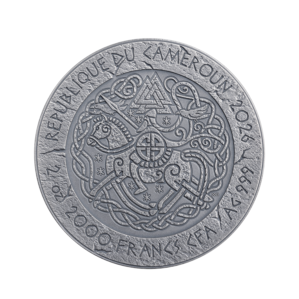 Eric Bloodaxe The Way To Valhalla 2 Oz Silver Coin MINT XXI