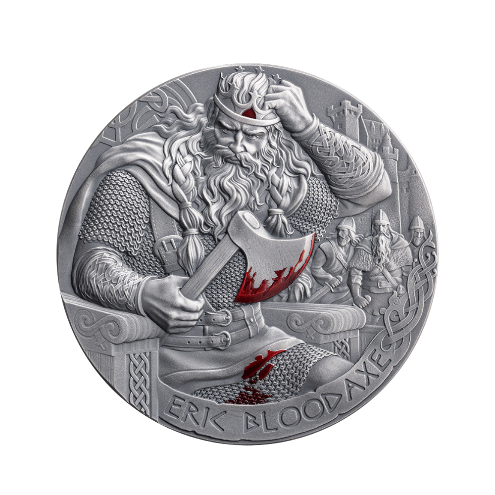 Eric Bloodaxe The Way To Valhalla 2 Oz Silver Coin MINT XXI