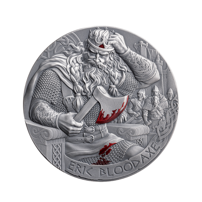 Eric Bloodaxe The Way To Valhalla 2 Oz Silver Coin MINT XXI