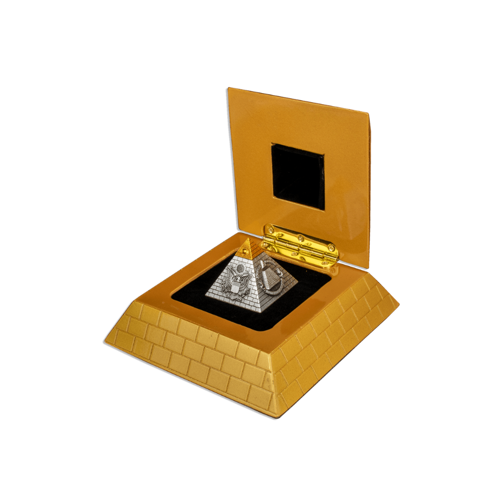 EYE OF PROVIDENCE Pyramid 5 Oz Silver Coin $5 Barbados 2023