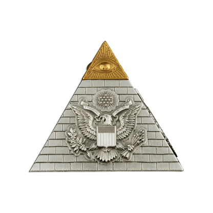 EYE OF PROVIDENCE Pyramid 5 Oz Silver Coin $5 Barbados 2023