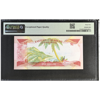 East Caribbean States 1 Dollar 1988 Pick 17u Gem UNC 65 EPQ