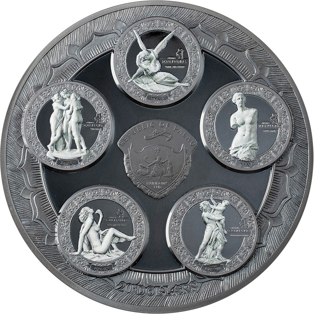 ECSTASY OF SAINT TERESA Eternal Sculptures Special Edition 5 Oz Silver Coin $20 Palau 2021